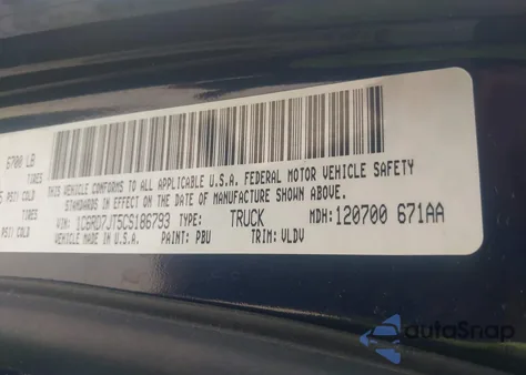 2012 Ram 1500 Laramie из США, поврежденный, VIN 1C6RD7JT5CS186793